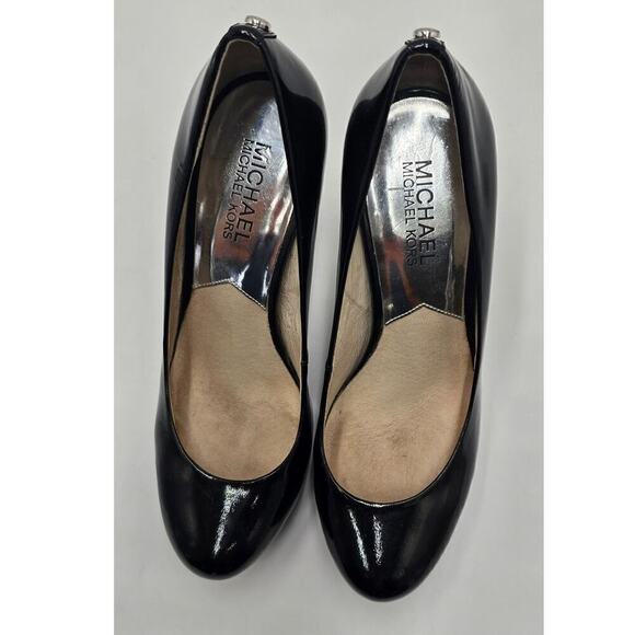 MICHAEL Michael Kors Ionna Pump Platform Heels Black Patent Leather 7M - Picture 6 of 10